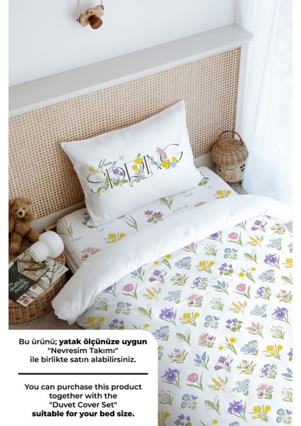 Tek Kişilik Lastikli Çarşaf Seti - Iconic Serisi - Bloomy Spring fırsatları