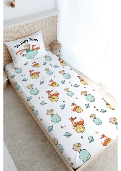Tek Kişilik Lastikli Çarşaf Seti - Pure Baby Serisi - Little Prince