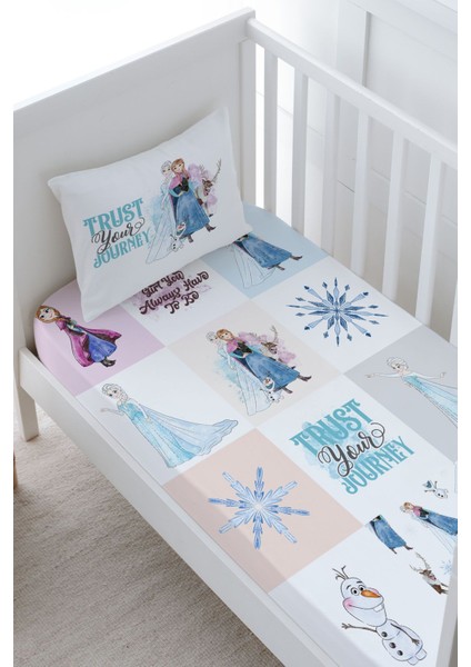 Bebek Boy Lastikli Çarşaf Seti - Cartoon Serisi - Elsa Patchwork fiyatları