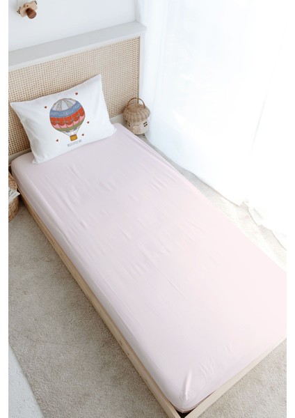 Tek Kişilik Lastikli Çarşaf Seti - Zezig x Royal Series - Pink