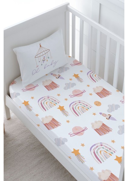 Anne Yanı Beşik Lastikli Çarşaf Seti - Iconic Serisi - Vintage Uzay fiyatları