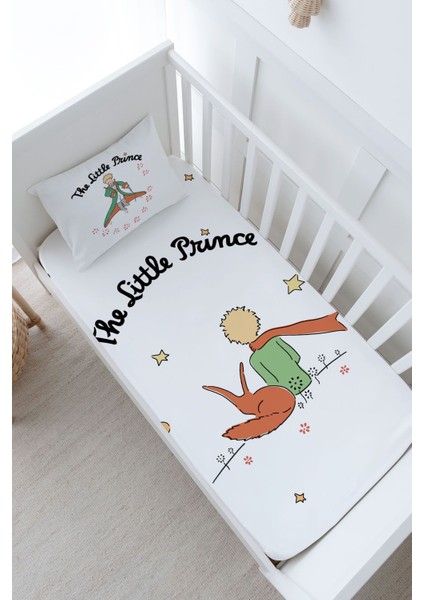 Anne Yanı Beşik Lastikli Çarşaf Seti - Pure Baby Serisi - Tilki ve Küçük Prens