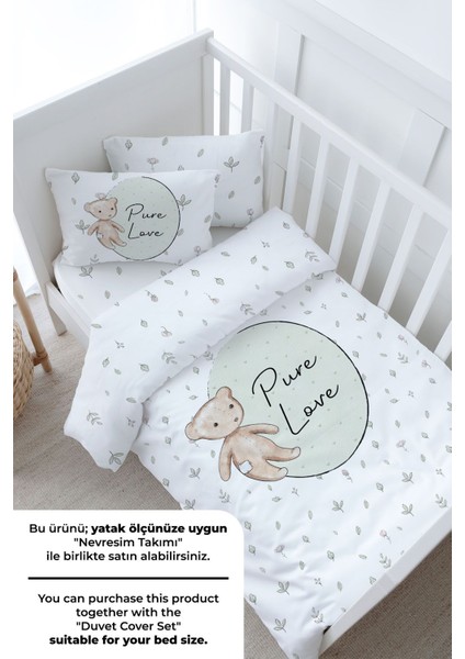 Bebek Boy Lastikli Çarşaf Seti - For Baby Serisi - Retro Oyuncak Ayı modelleri