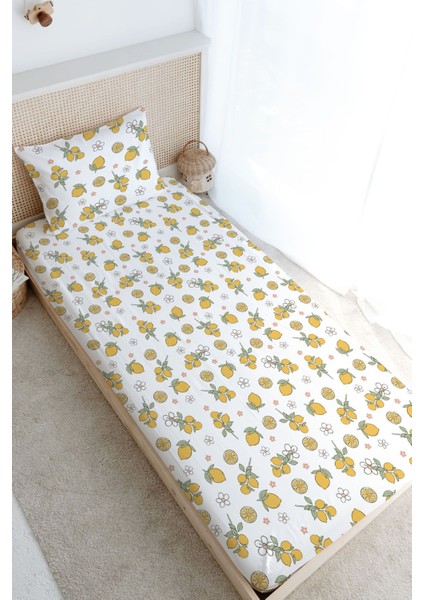 Tek Kişilik Lastikli Çarşaf Seti - Iconic Serisi - Lemon
