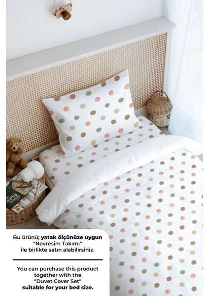 Tek Kişilik Lastikli Çarşaf Seti - Iconic Serisi - Noktalar