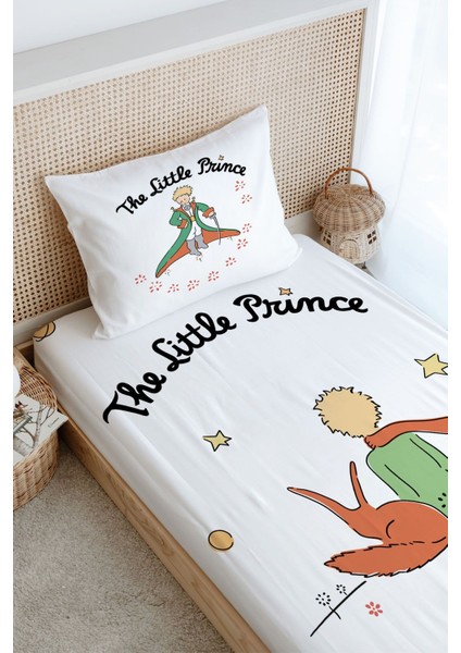 Tek Kişilik Lastikli Çarşaf Seti - Pure Baby Serisi - Tilki ve Küçük Prens modelleri