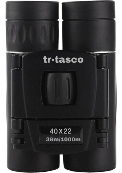 Tr- 40X22 Cepte Taşımalı Kauçuk Kaplamalı Mini Dürbün 1000M/36M ( Lisinya )