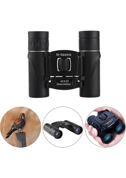 Tr- 40X22 Cepte Taşımalı Kauçuk Kaplamalı Mini Dürbün 1000M/36M ( Lisinya )