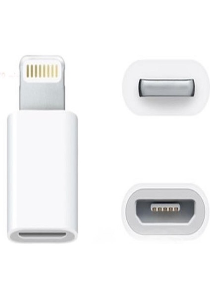 Apple iPhone / iPad Micro USB Dönüştürücü Adaptör Otg Aparat (4767) - Lisinya