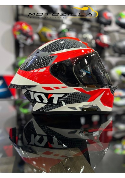 Tt-Revo Gear Kırmızı Siyah Şeffaf Vizörlü