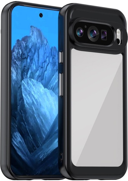 Google Pixel 9 Pro Xl Shield Serisi Darbeye Dayanıklı Yarı Esnek Plastik Tpu Kılıf - AL8100