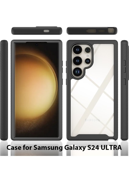 Samsung Galaxy S25 Ultra Için Dahili Ekran Koruyucu Tam Gövde Koruma Telefon Kılıfı - Mor (Yurt Dışından) indirimleri
