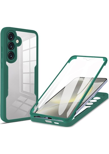 Samsung Galaxy S25 Için Yumuşak Tpu Ekran Koruyucu Tam Vücut Telefon Kılıfı - Yeşil (Yurt Dışından)