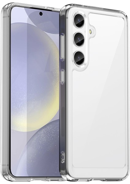 Samsung Galaxy S25 Için Şeffaf Pc Arka Tpu Tampon Telefon Kılıfı - Şeffaf (Yurt Dışından)