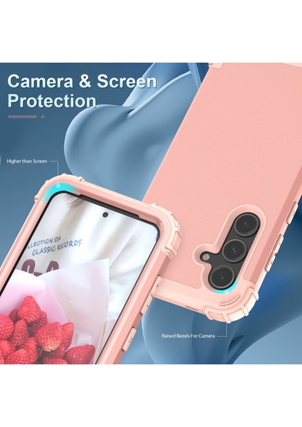 Samsung Galaxy S25+ Için Yumuşak Silikon Sert Pc Tampon Telefon Kılıfı - Rose Gold (Yurt Dışından) indirimleri