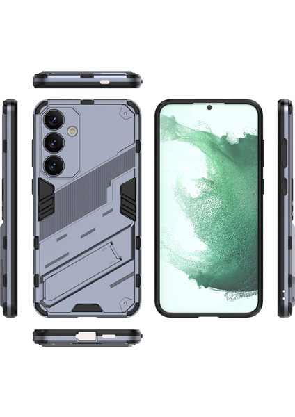 Samsung Galaxy S25 Için Sert Pc Tpu Tampon Hibrit Düşmeye Karşı Koruyucu Stand Telefon Kılıfı - Gri (Yurt Dışından) fiyatları