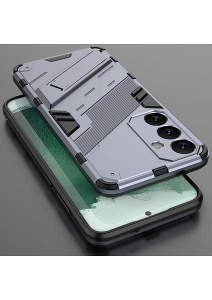 Samsung Galaxy S25 Için Sert Pc Tpu Tampon Hibrit Düşmeye Karşı Koruyucu Stand Telefon Kılıfı - Gri (Yurt Dışından) indirimleri