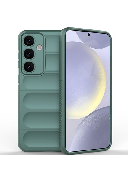 Samsung Galaxy S25 Için Yumuşak Kauçuk Şok Emici Telefon Kılıfı - Yeşil (Yurt Dışından) fiyatları