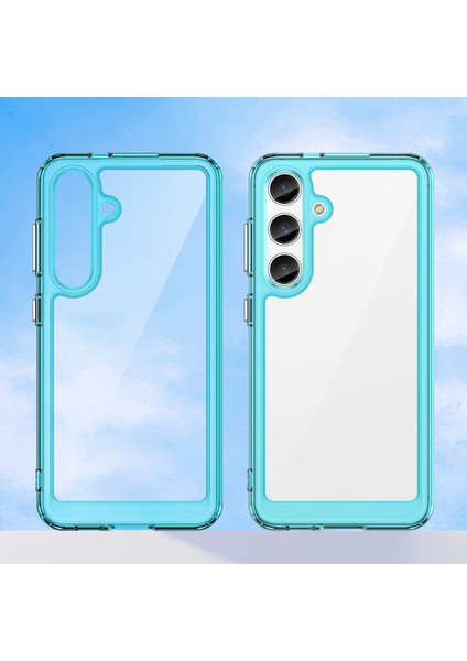 Samsung Galaxy S25 Için Şeffaf Pc Arka Tpu Tampon Telefon Kılıfı - Şeffaf Mavi (Yurt Dışından) fiyatları