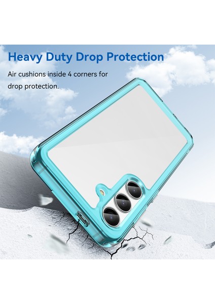 Samsung Galaxy S25 Için Şeffaf Pc Arka Tpu Tampon Telefon Kılıfı - Şeffaf Mavi (Yurt Dışından) modelleri