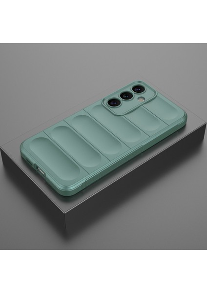 Samsung Galaxy S25 Için Yumuşak Kauçuk Şok Emici Telefon Kılıfı - Yeşil (Yurt Dışından) indirimleri