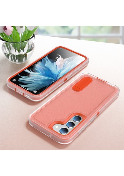 Samsung Galaxy S25+ Için Hibrit Yumuşak Silikon Sert Pc Arka Tampon Stand Telefon Kılıfı - Şeffaf (Yurt Dışından) fiyatları