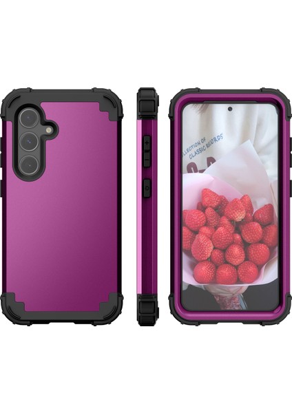 Samsung Galaxy S25+ Için Yumuşak Silikon Sert Pc Tampon Telefon Kılıfı - Mor (Yurt Dışından) fiyatları