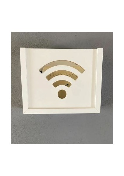 Wifi-Modem Kutusu Saklama Duvar Düzenleyici Mdf Uzunluk (22 cm ) Genişlik (28 cm ) Derinlik (12 cm )