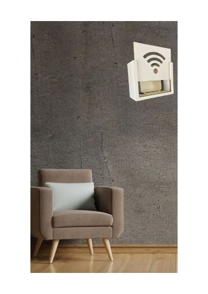 Wifi-Modem Kutusu Saklama Duvar Düzenleyici Mdf Uzunluk (22 cm ) Genişlik (28 cm ) Derinlik (12 cm )