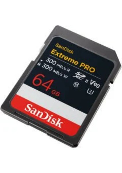 Extreme Pro 64GB 300/300MB/S Sdxc V90 Uhs-Iı U3 8k/4k UHD Hafıza Kartı SDSDXDM-064G-GN4IN fiyatları