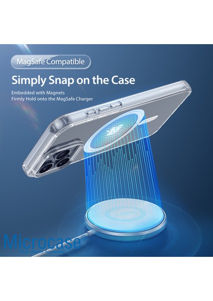 Apple iPhone 16 Pro Için Magsafe Manyetik Darbeye Dayanıklı Yarı Esnek Plastik Tpu Kılıf - AL8115 fiyatları