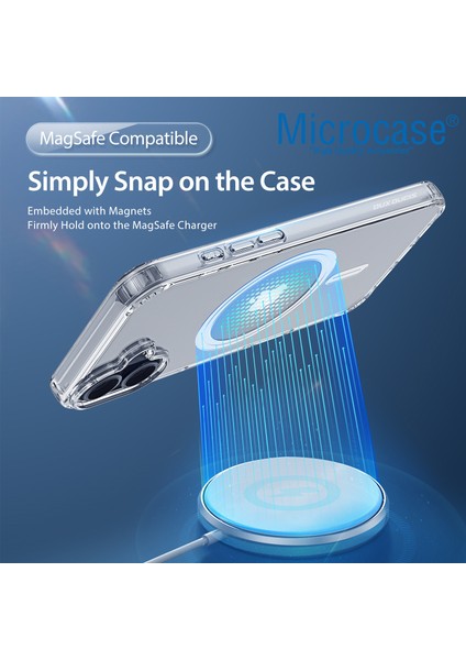 Apple iPhone 16 Için Magsafe Manyetik Darbeye Dayanıklı Yarı Esnek Plastik Tpu Kılıf - AL8115 modelleri