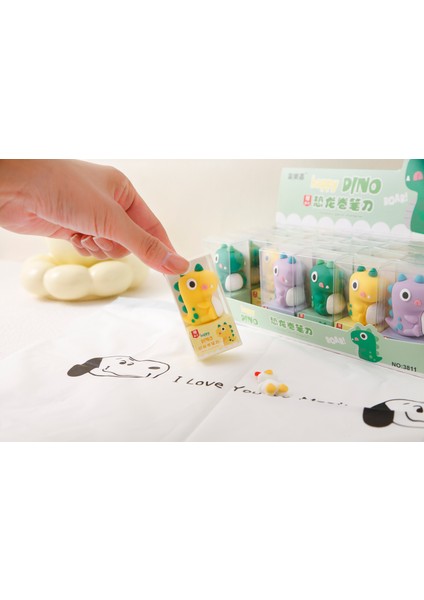 3D Mini Kalemtıraş 1 Adet - Dinazor Figürlü fiyatları