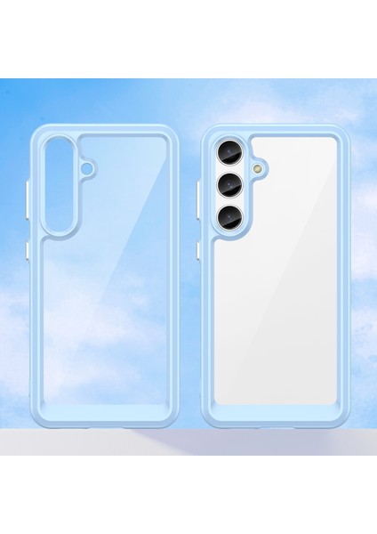 Samsung Galaxy S25 Için Şeffaf Pc Arka Tpu Tampon Telefon Kılıfı - Mavi (Yurt Dışından) fiyatları