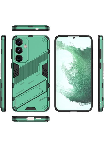 Samsung Galaxy S25 Için Sert Pc Tpu Tampon Hibrit Düşmeye Karşı Koruyucu Stand Telefon Kılıfı - Yeşil (Yurt Dışından) fiyatları