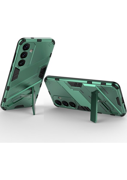 Samsung Galaxy S25 Için Sert Pc Tpu Tampon Hibrit Düşmeye Karşı Koruyucu Stand Telefon Kılıfı - Yeşil (Yurt Dışından) fırsatları
