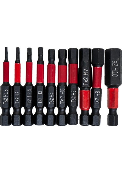 6278 Manyetik Allen Bits Uç Seti 1.5-10 mm (10 Parça)