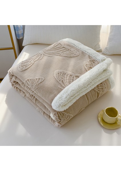 1 Parça Butterfies Jakarlı Battaniye Yumuşak Rahat 150*200CM (Yurt Dışından)