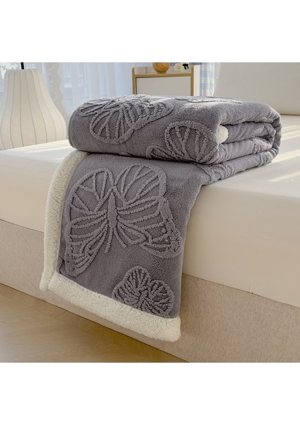 1 Parça Butterfies Jakarlı Battaniye Yumuşak Rahat 180*200CM (Yurt Dışından)