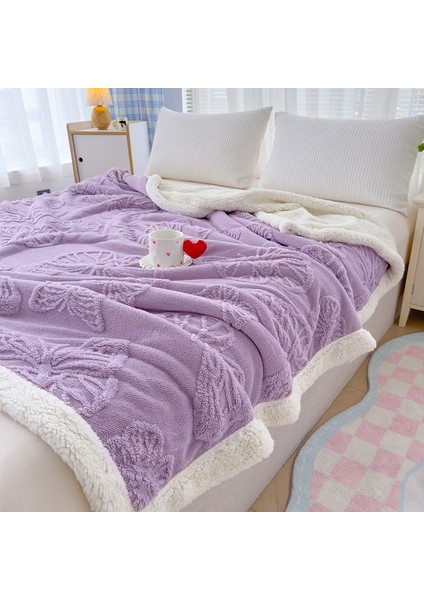 1 Parça Butterfies Jakarlı Battaniye Yumuşak Rahat 150*200CM (Yurt Dışından)