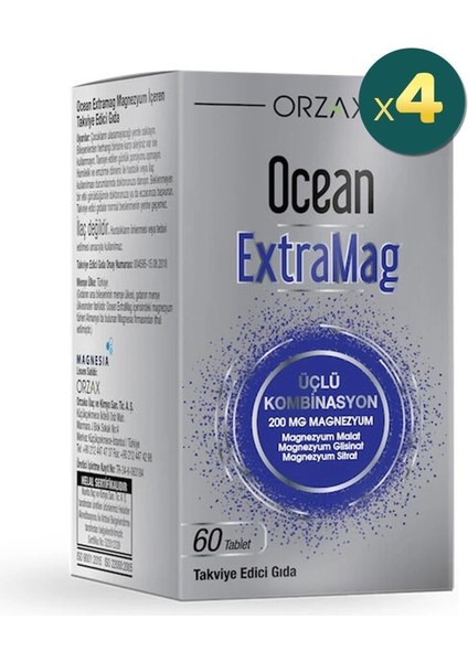 Ocean Extramag 60 Tablet 4 Adet