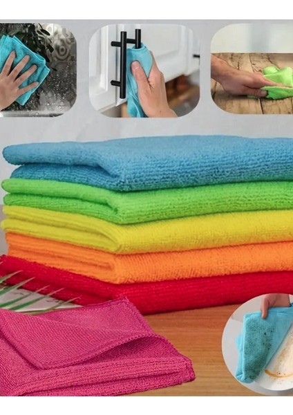 Microfiber Banyo Mutfak ve Yer Temizleme Bezi 30X40 20 Adet