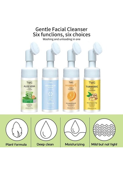 Fırçalı Yüz Temizleme Köpüğü 150ml C Vitamini modelleri