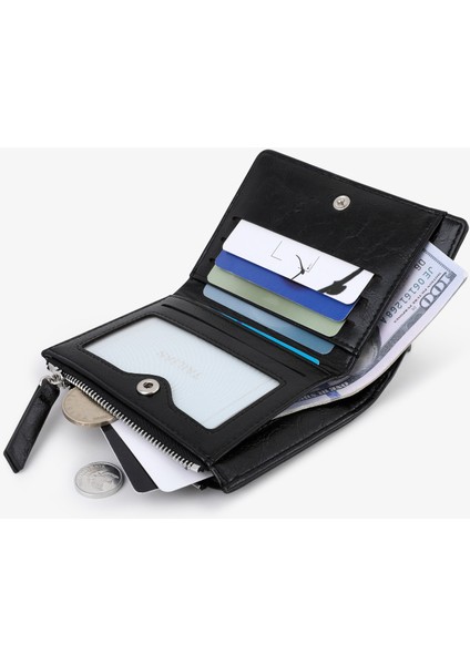 Fermuarlı Bayan Cüzdan Kısa Taşınabilir Mini Coin Para Cüzdan Kart Tutucu (Yurt Dışından) fiyatları