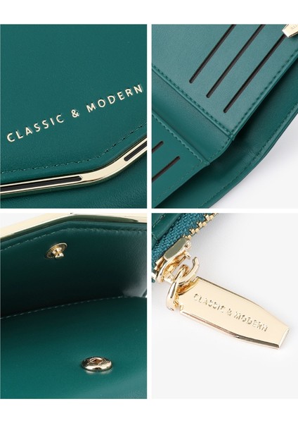 Moda Bayan Cüzdan Çoklu Kart Yuvası Bayanlar Clutch Kart Tutucu (Yurt Dışından) indirimleri