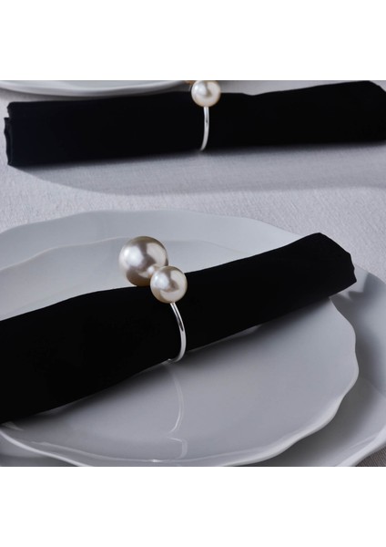 Pearl 2'li Peçete Yüzüğü Silver fiyatları