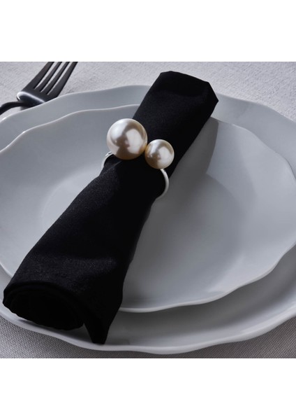 Pearl 2'li Peçete Yüzüğü Silver modelleri