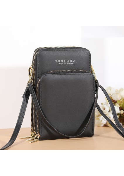 Moda Büyük Kapasiteli Crossbody Çanta Çok Fonksiyonlu Cep Telefonu Çantası Kadın Crossbody (Yurt Dışından)