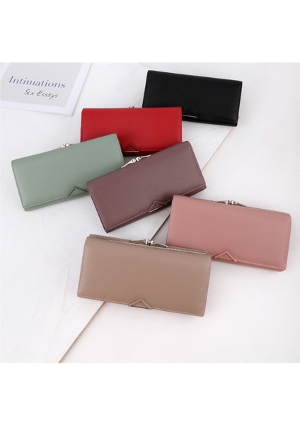 Cüzdan Kadın Manyetik Toka Karanlık Düşüş Moda Çoklu Kart Yuvası Kart Tutucu (Yurt Dışından) fiyatları