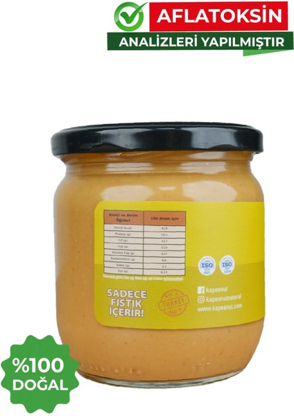 Doğal Fıstık Ezmesi 335g fiyatları